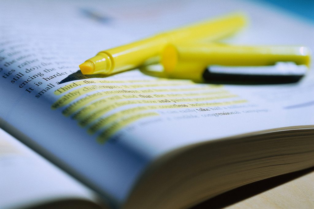 Highlighted Section of Book ca. 2001